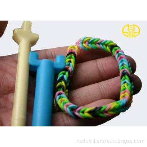 Fashion Rainbow Loom Rubber Band Tools , PMS color Mini Hoo
